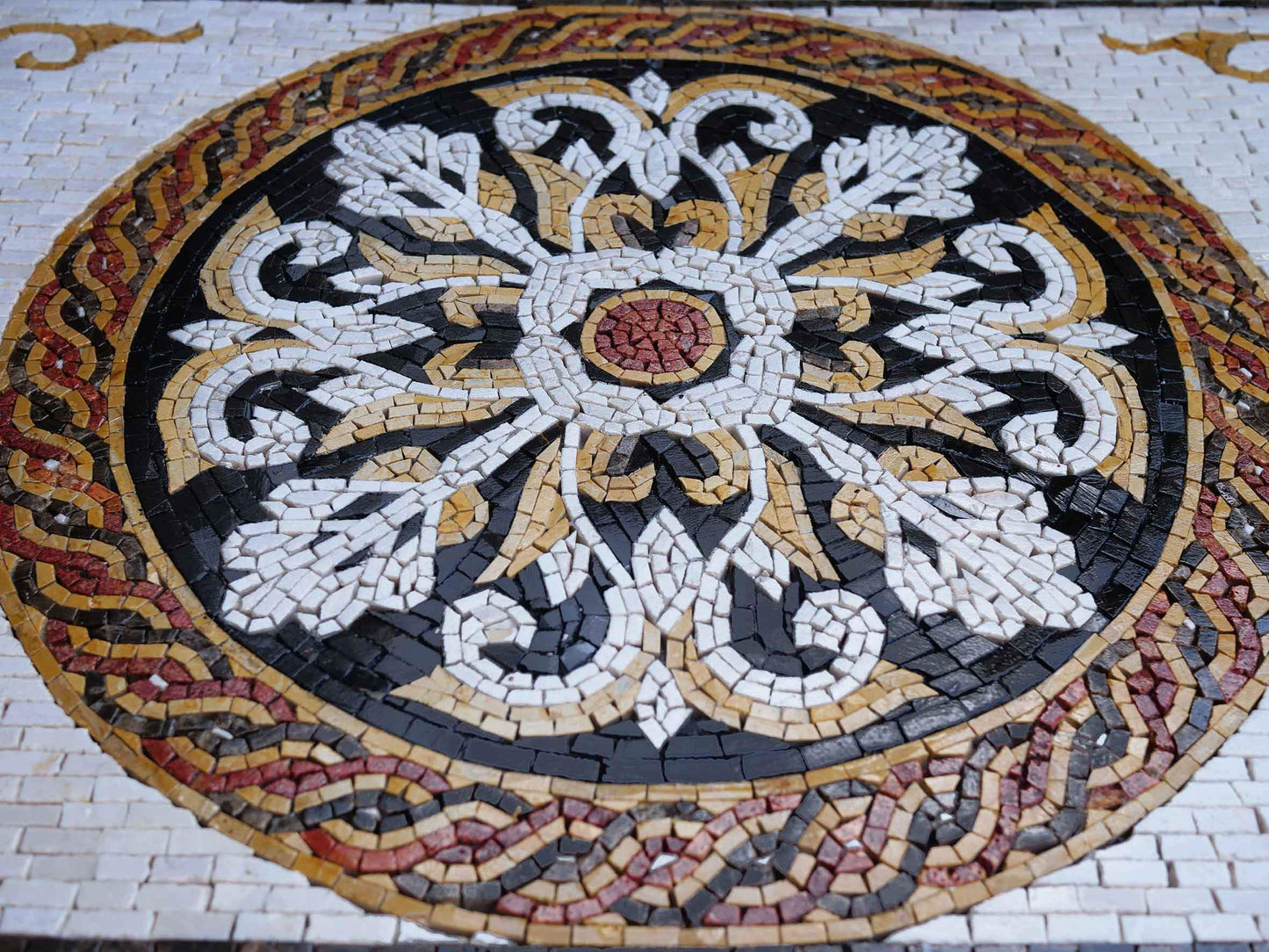 Botanical Mosaic Rug - Millicent