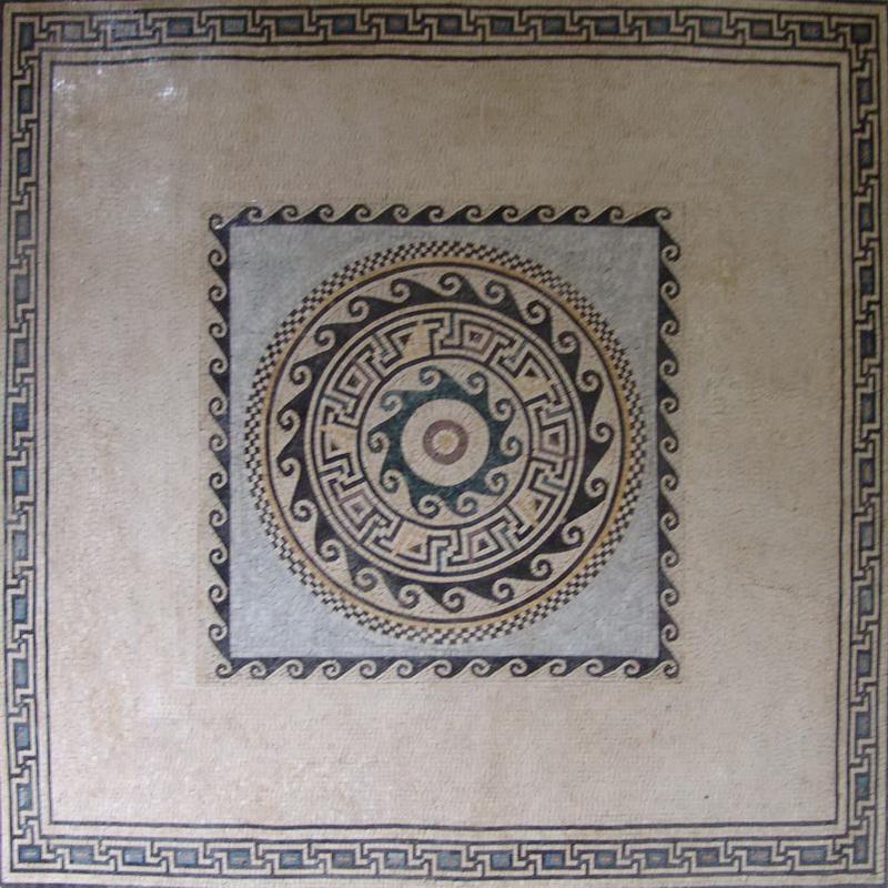 Greco-Roman Marble Square - Agda Mosaic