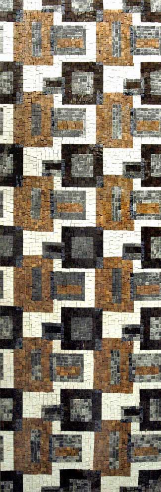 Rectangular Prism Mosaic Mural