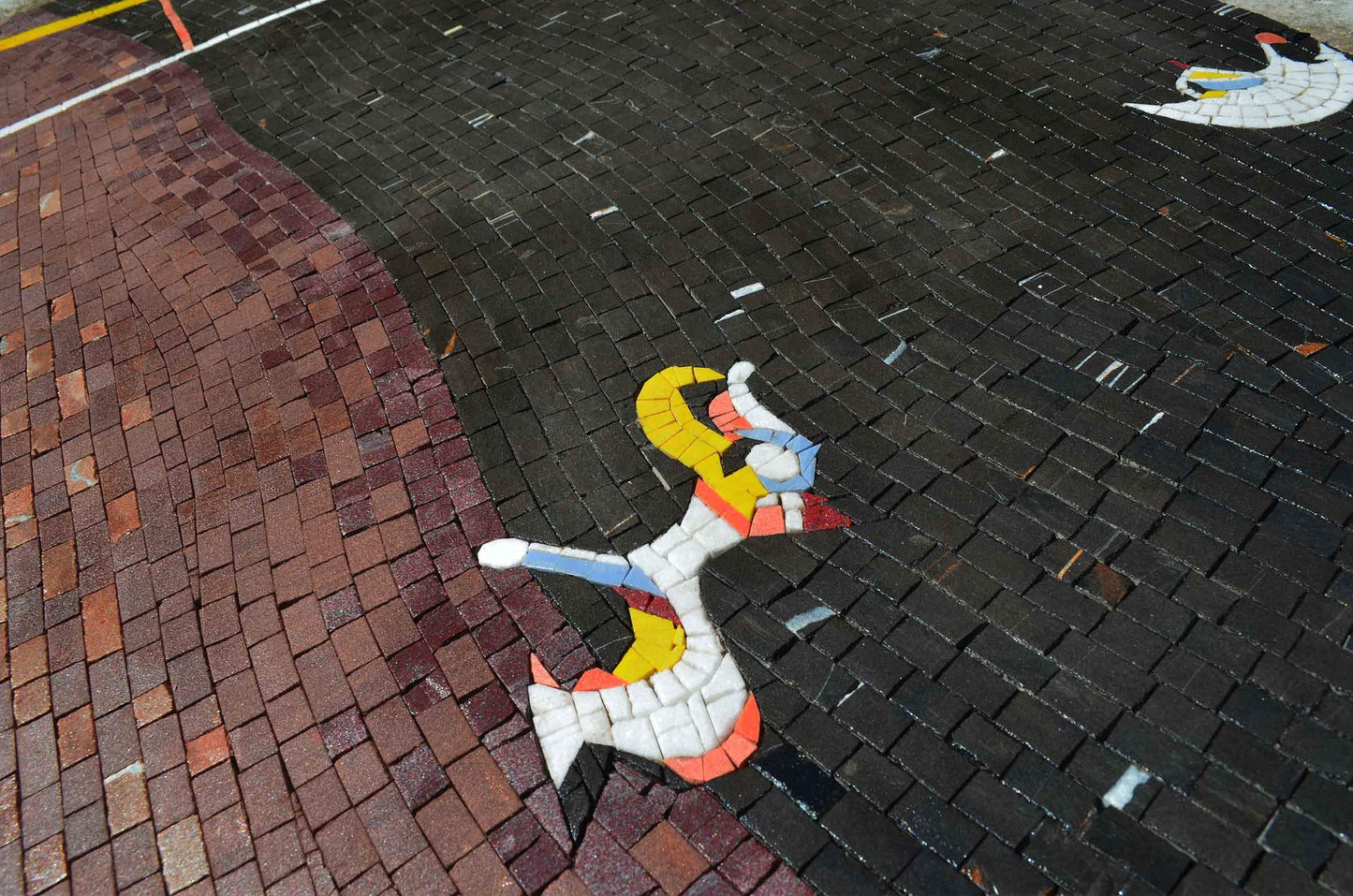 Dog Barking at the moon - Mosaic Reproduction of Joan Miro Artwork