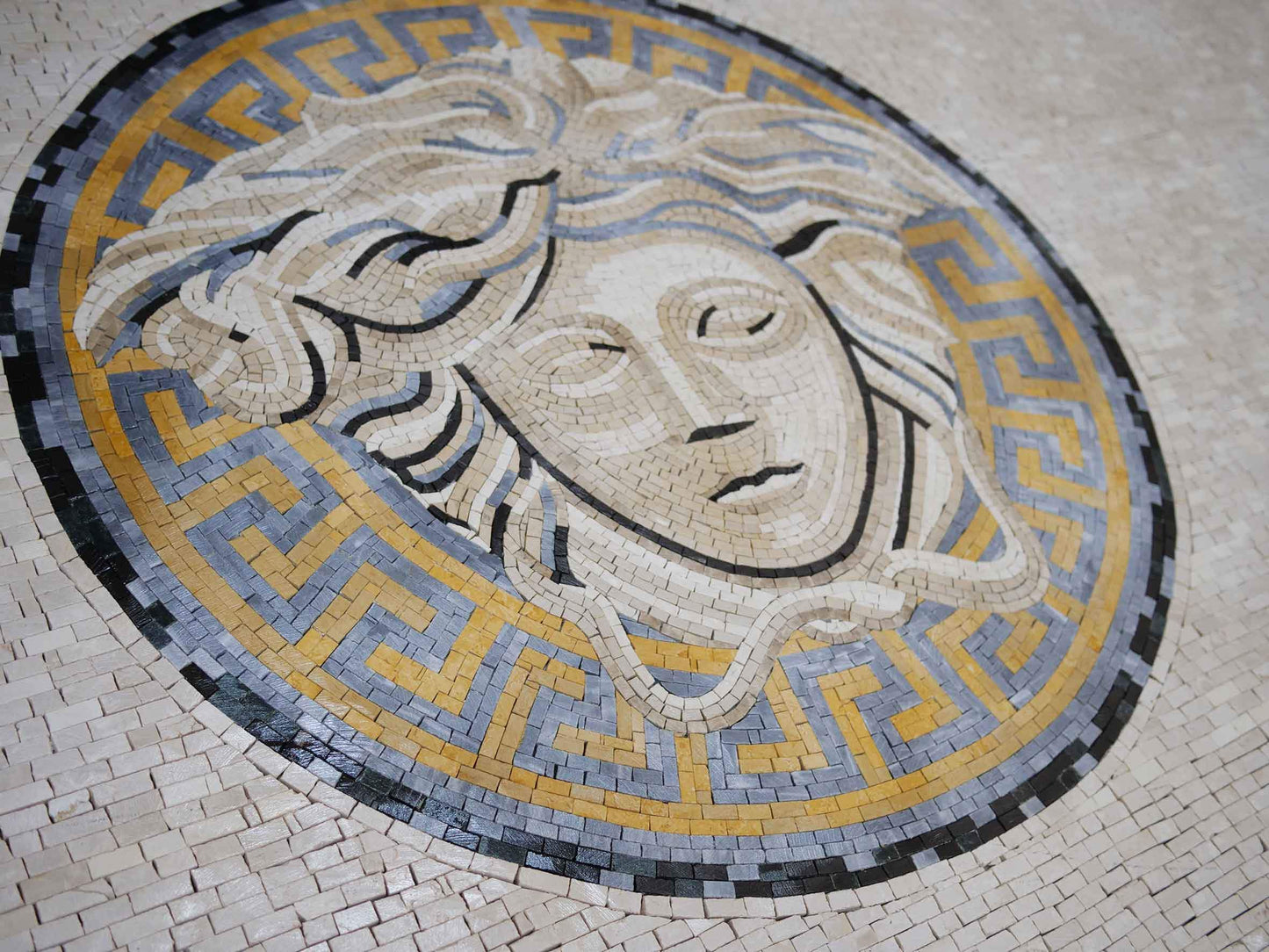Versace Logo - Mosaic Carpet