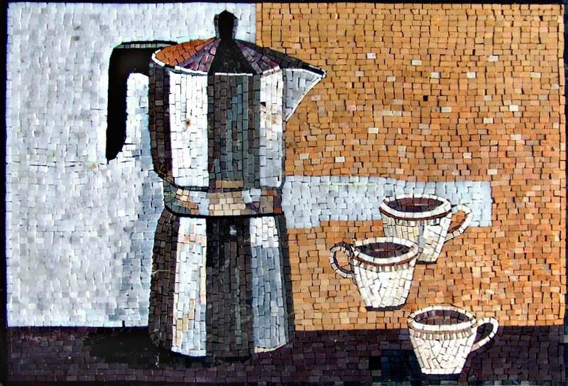 Mosaic Designs- Coffee Kettle