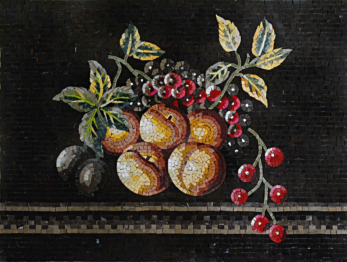 Otherworldly Fruits - Mosaic Wall Art