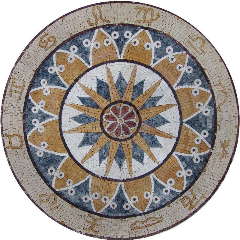 Mosaic Art Work - Signs Gold