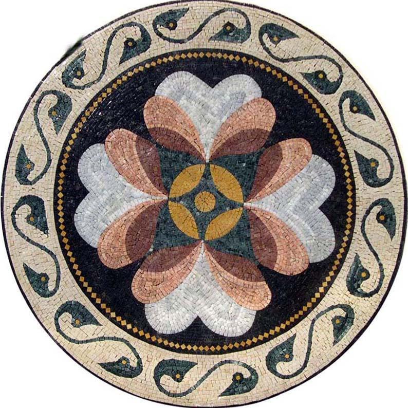 Floral Medallion Mosaic- Blume