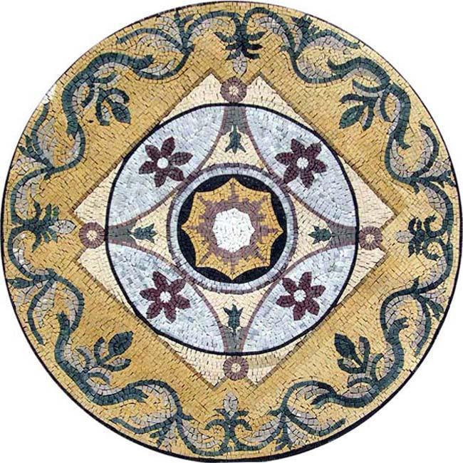 Floral Mosaic Medallion - Huda