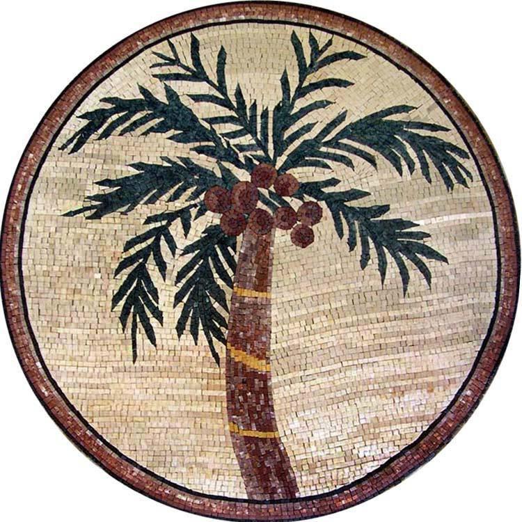 Medallion Mosaic Art - Palms