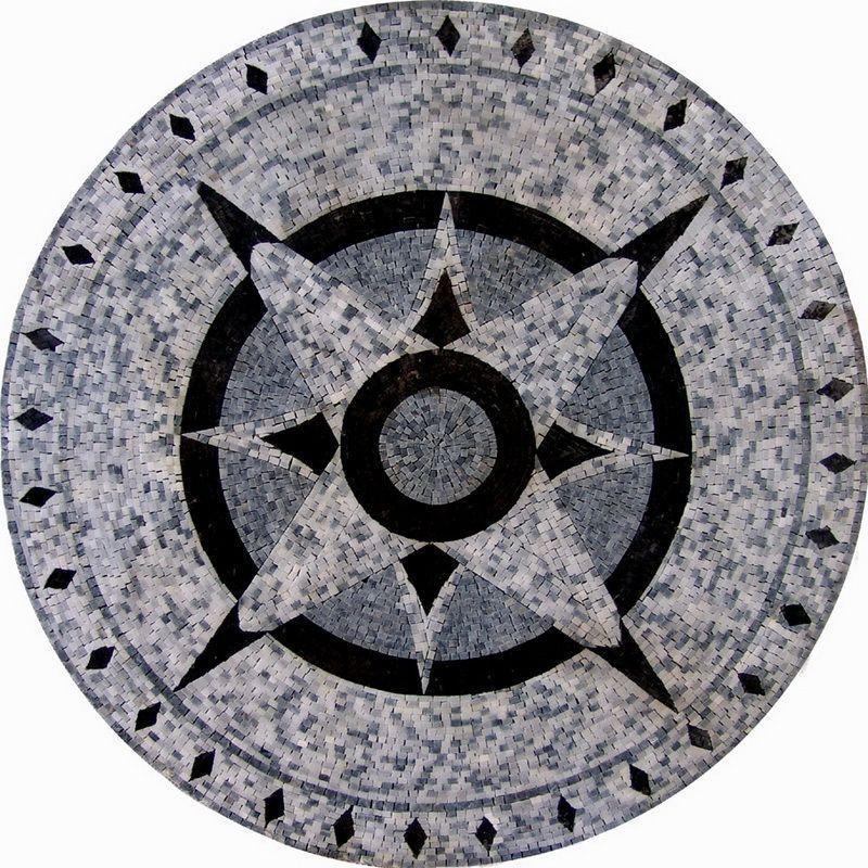 Handcut Marble Mosaic- Stella Maris