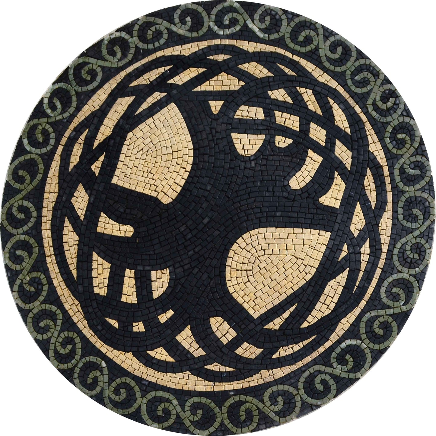 Mosaic Medallion - The Tree Of Knowledge