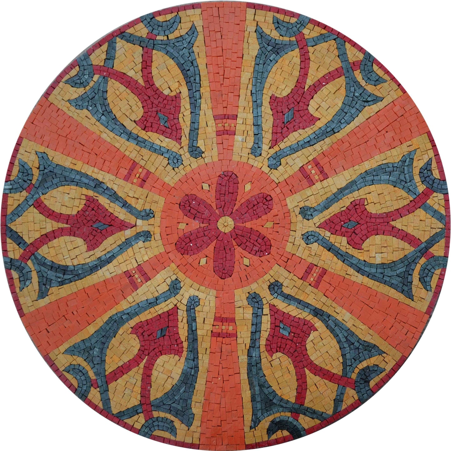 Mosaic Medallion - Sabratha Rosso