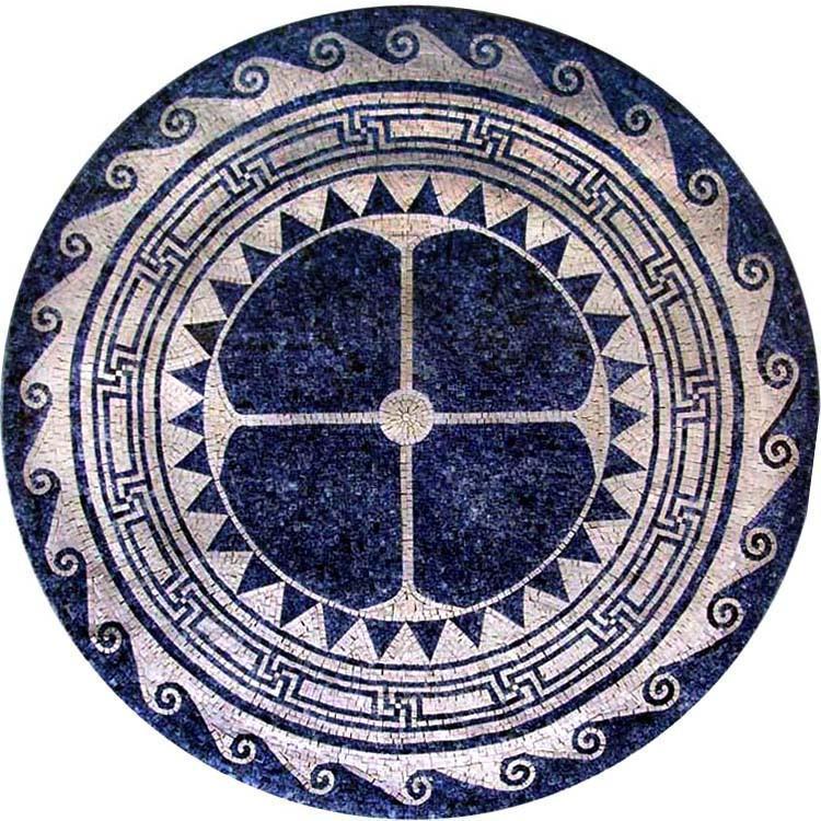 Medallion Marble Mosaic- Marina