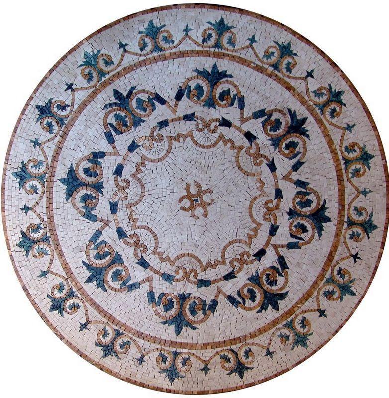 Round Floral Mosaic - Paradise
