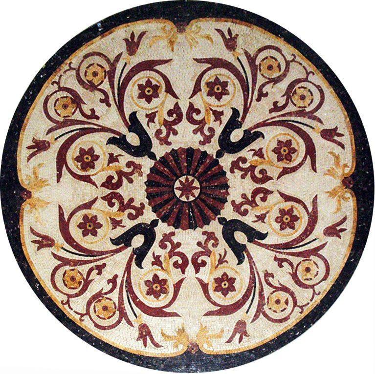Ornamental Floral Medallion - Nalini Mosaic