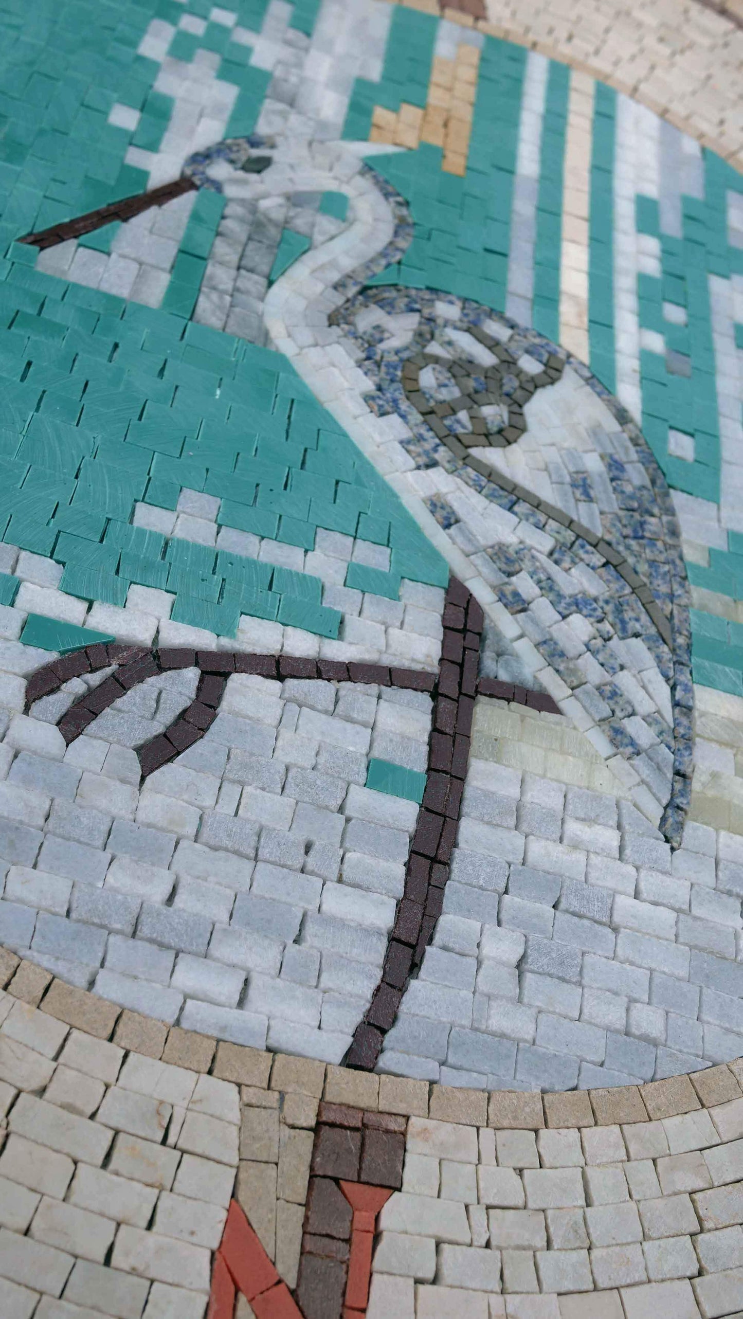 Flamingo Compass - Mosaic Medallion