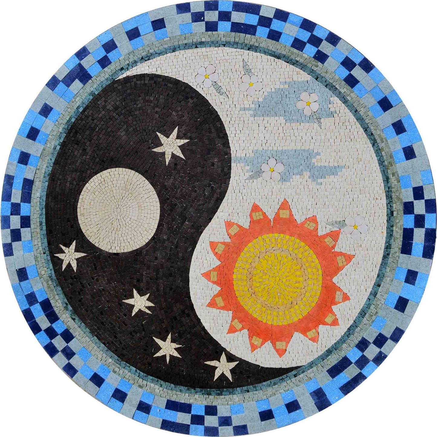 Mosaic Medallion - Yin Yang