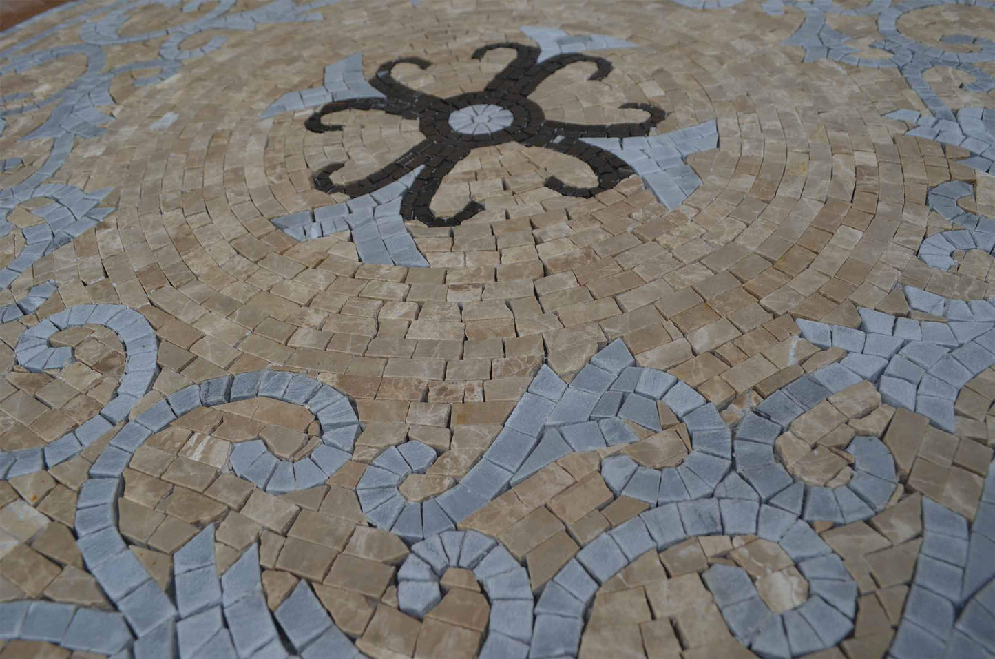 Christian Cross Medallion Mosaic