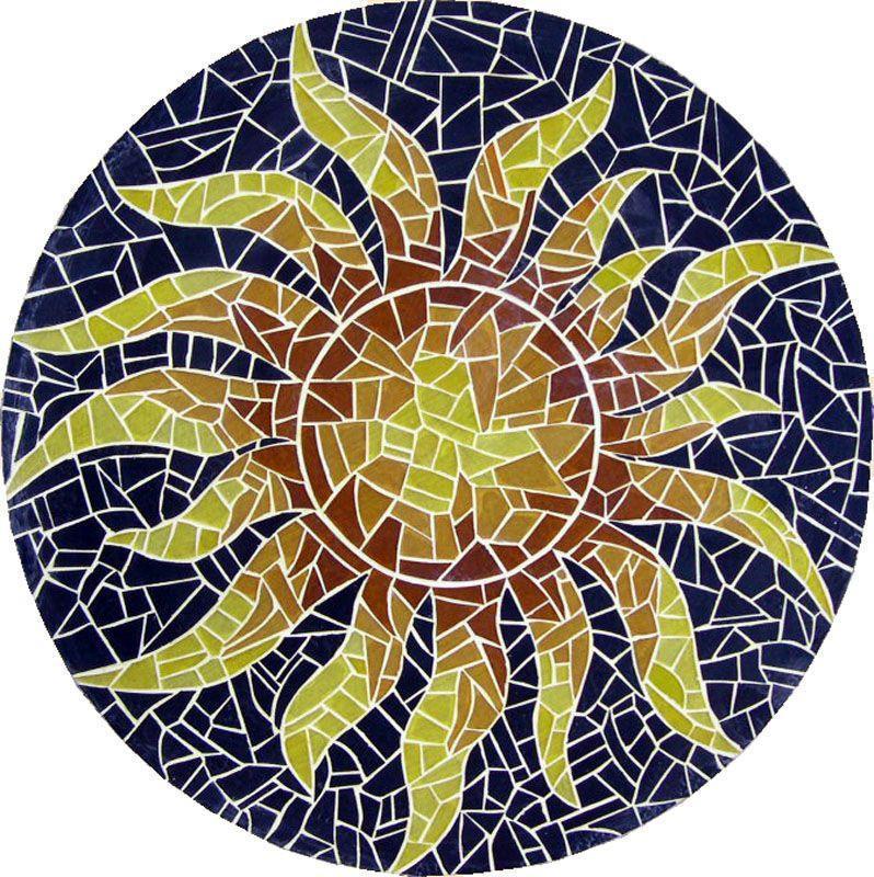 Marble Mosaic Medallion - Sol