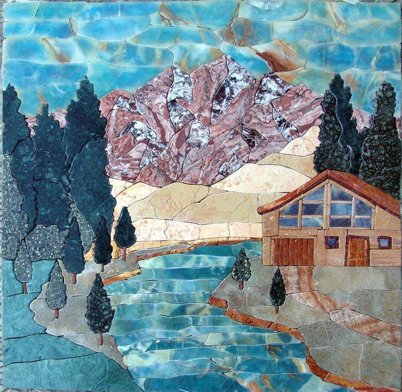 Natural Scene Landscape Mosaic