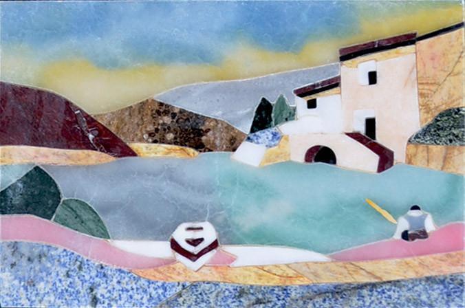 Mediterranean Art Scene Mosaics