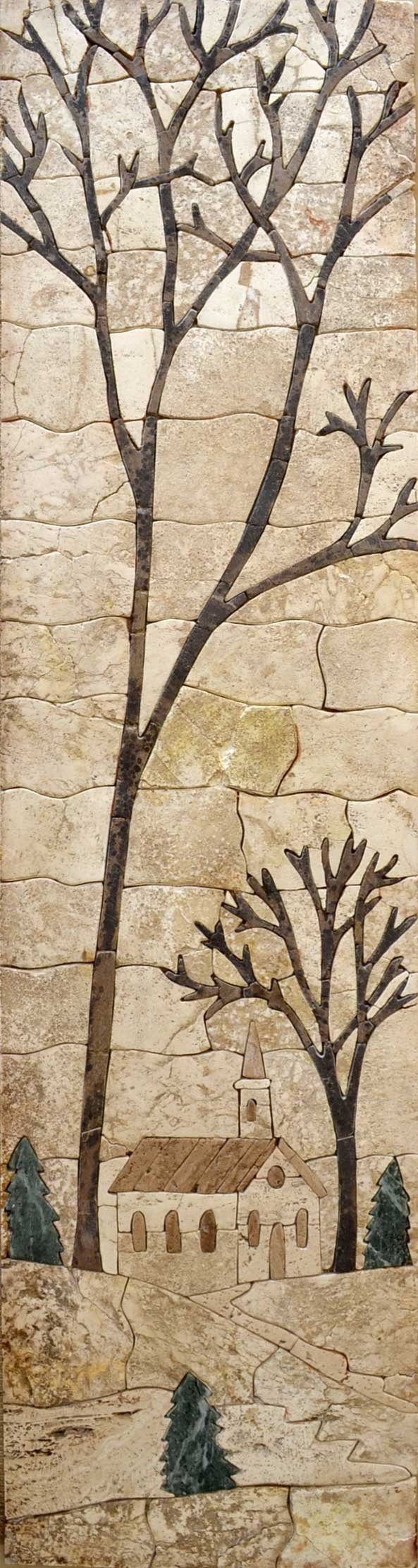 Mosaic Wall Art - Abandoned Church