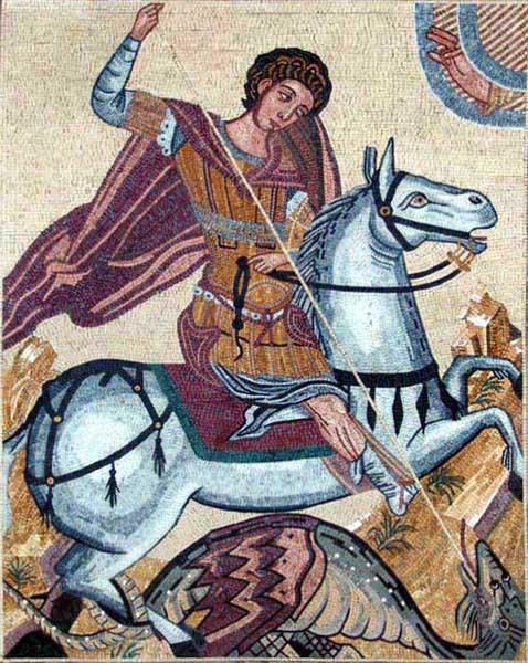 The Savior St. George Stone Mosaic Art