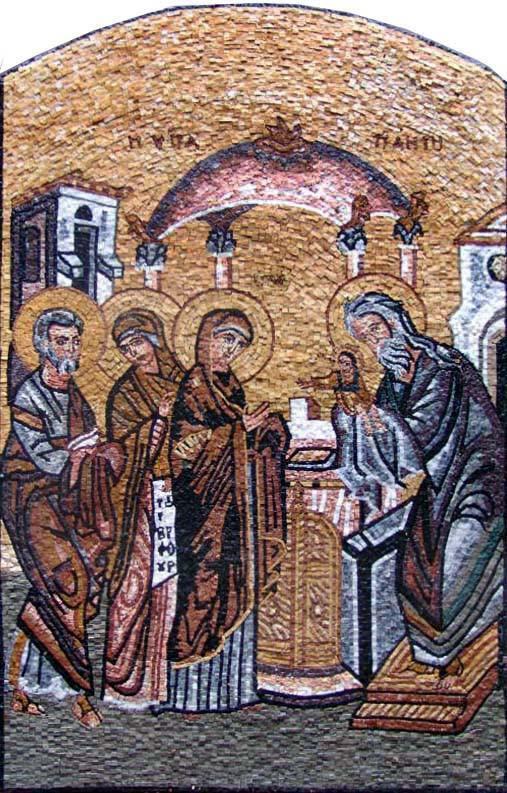 Marble Mosaics Of Christian Icons