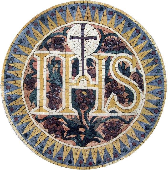 Christian Symbol Medallion Mosaic Icon