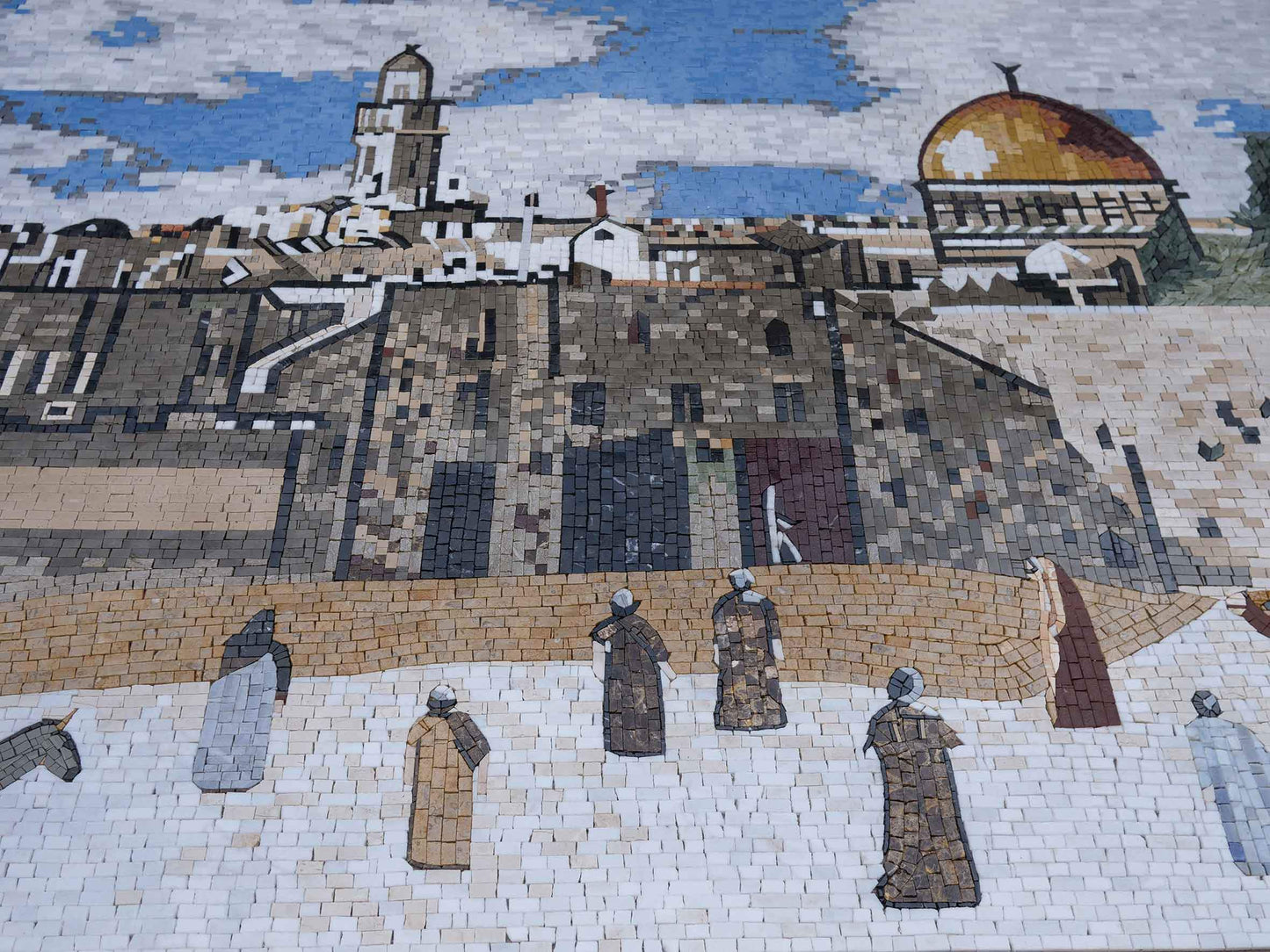 Biblical Jerusalem - Handmade marble Mosaic