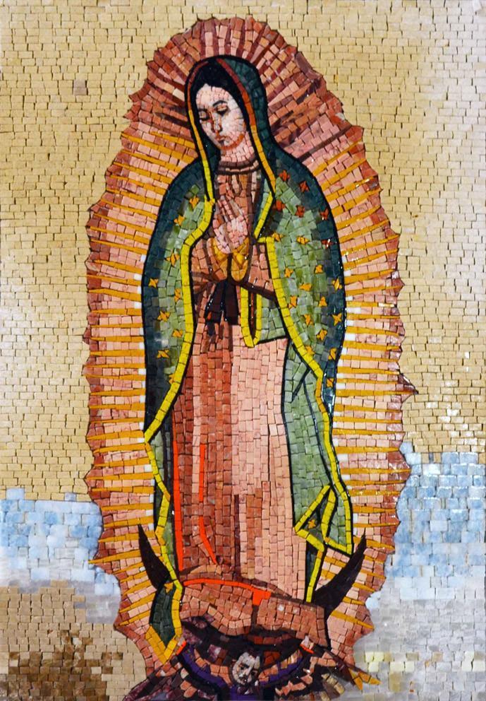 Our Lady of Guadaloupe Marble Mosaic Art