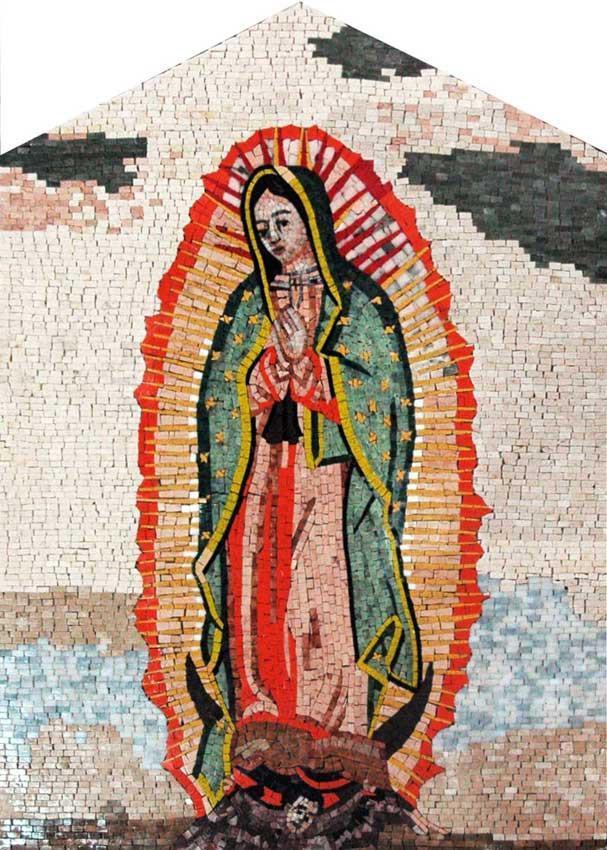 Our Lady of Guadaloupe Marble Mosaic Art