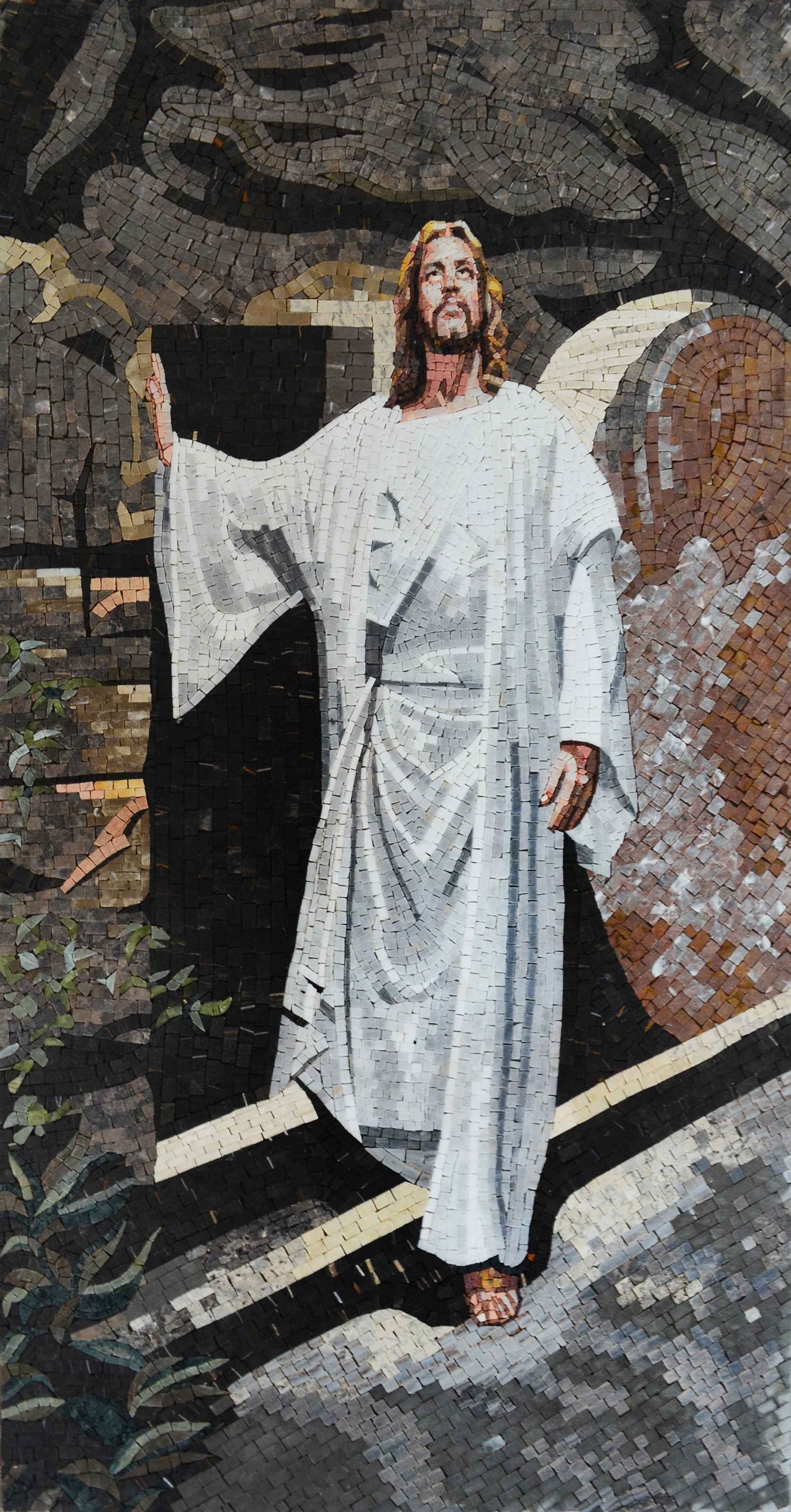 Resurrection Of Jesus Christ Marble Mosaic