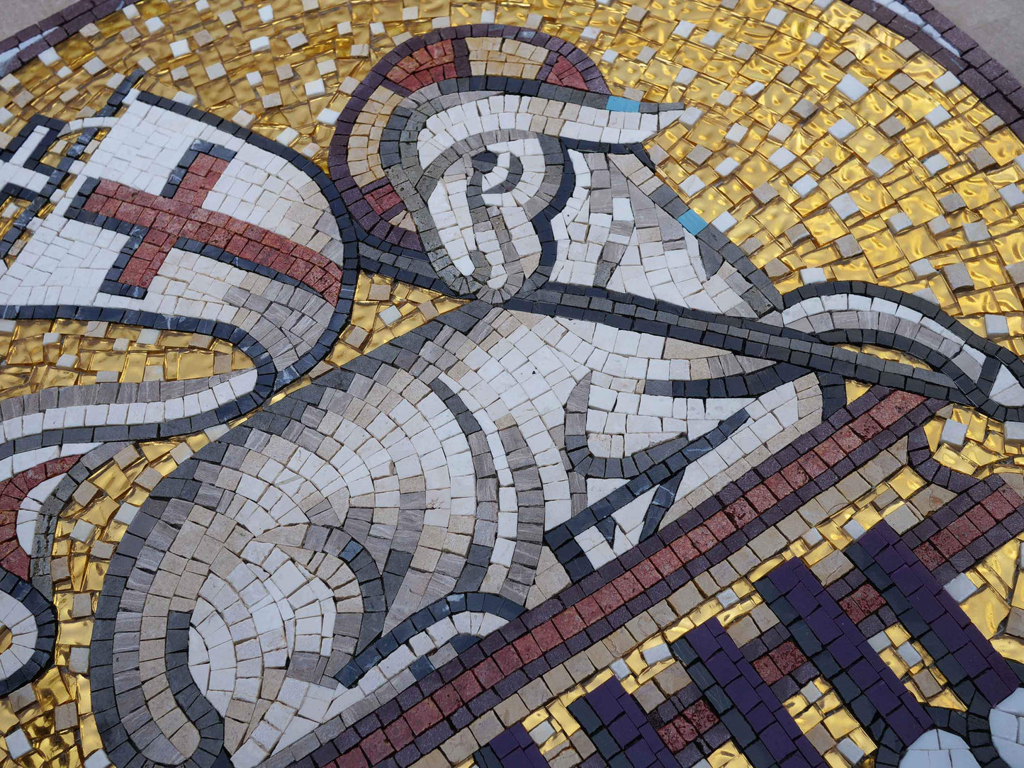 Religious Mosaic Mural - God's Lamb