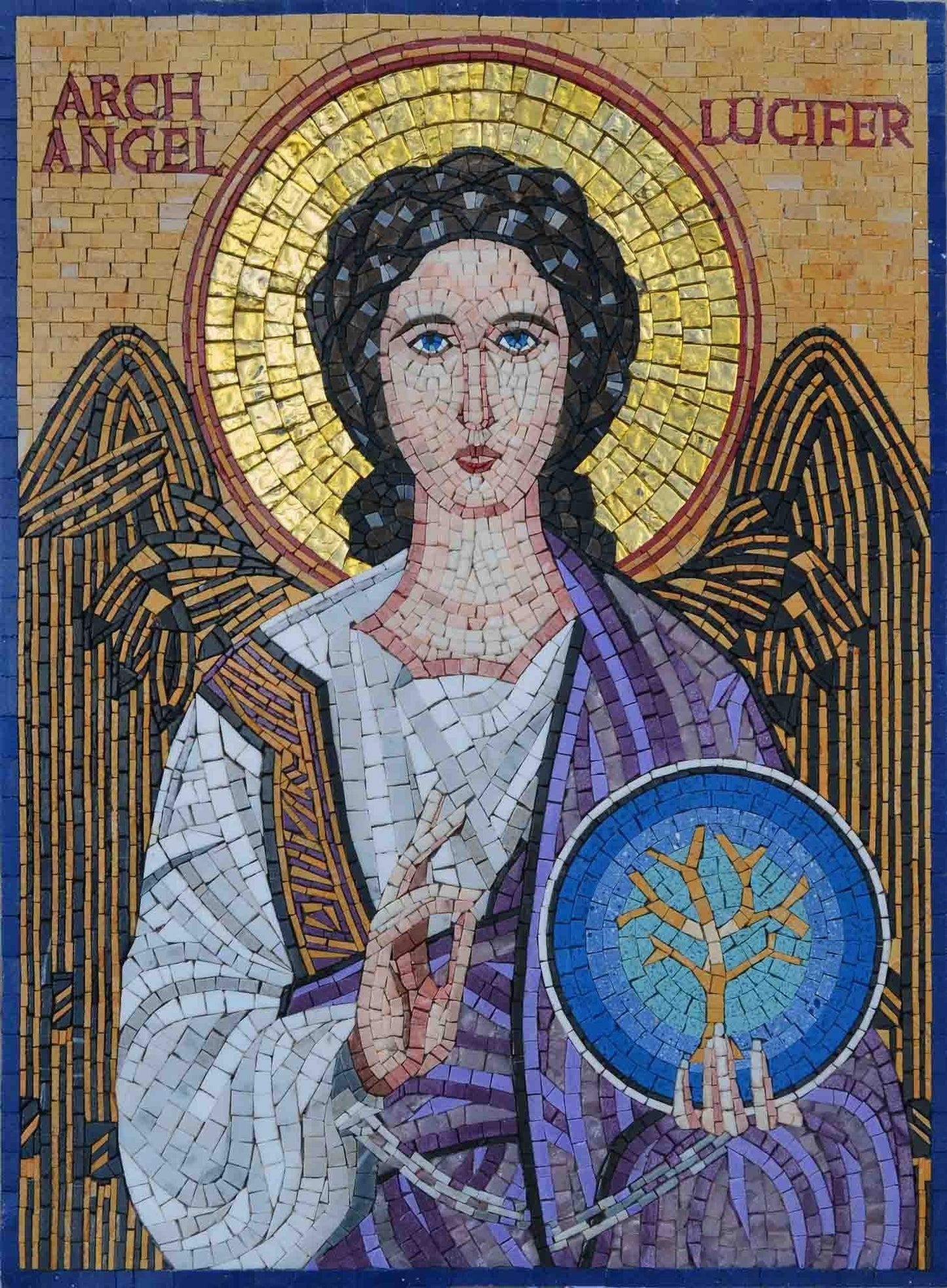 Mosaic Icon - Lucifer the Fallen Angel