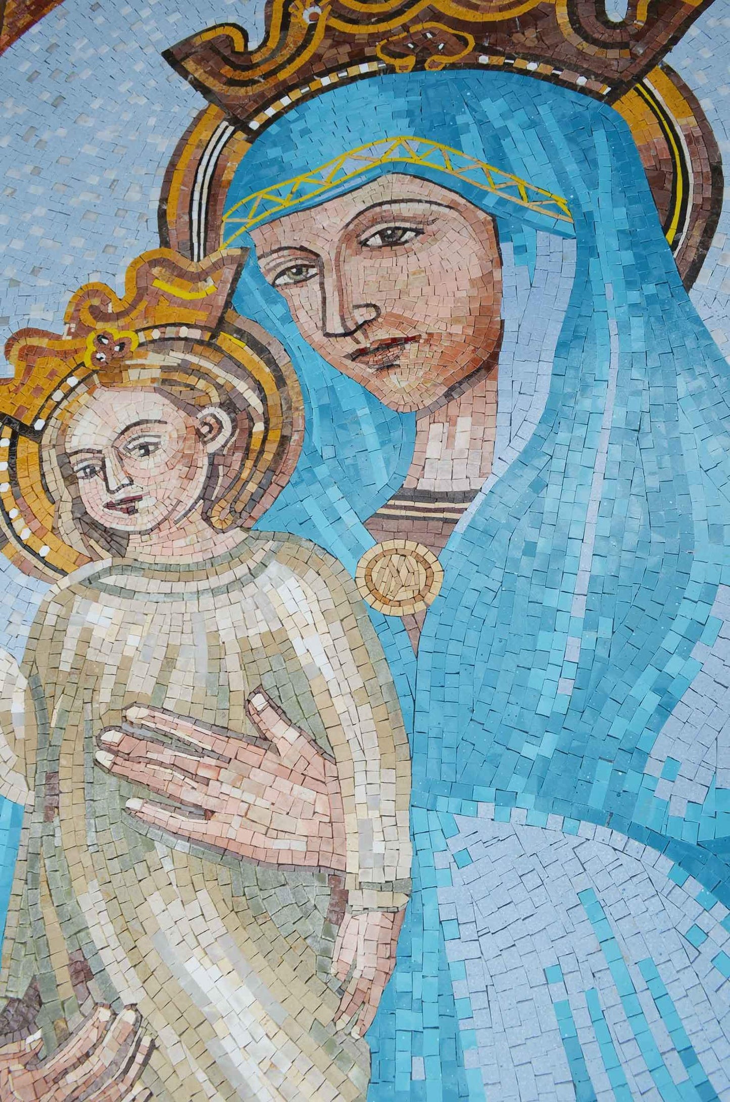 Jesus and Mary Icon Mosaic