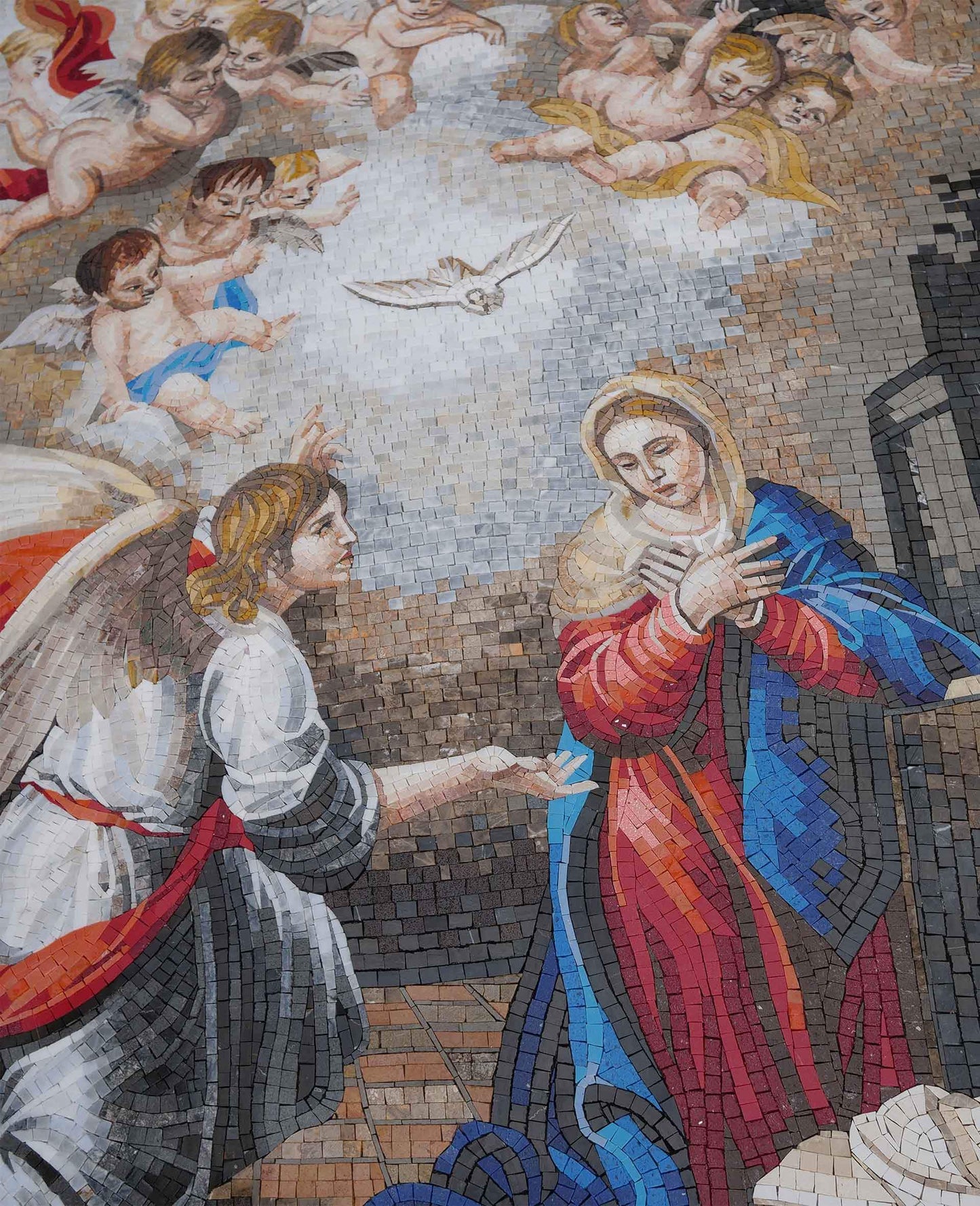 Annunciation of Virgin Mary II - Mosaic Art Reproduction