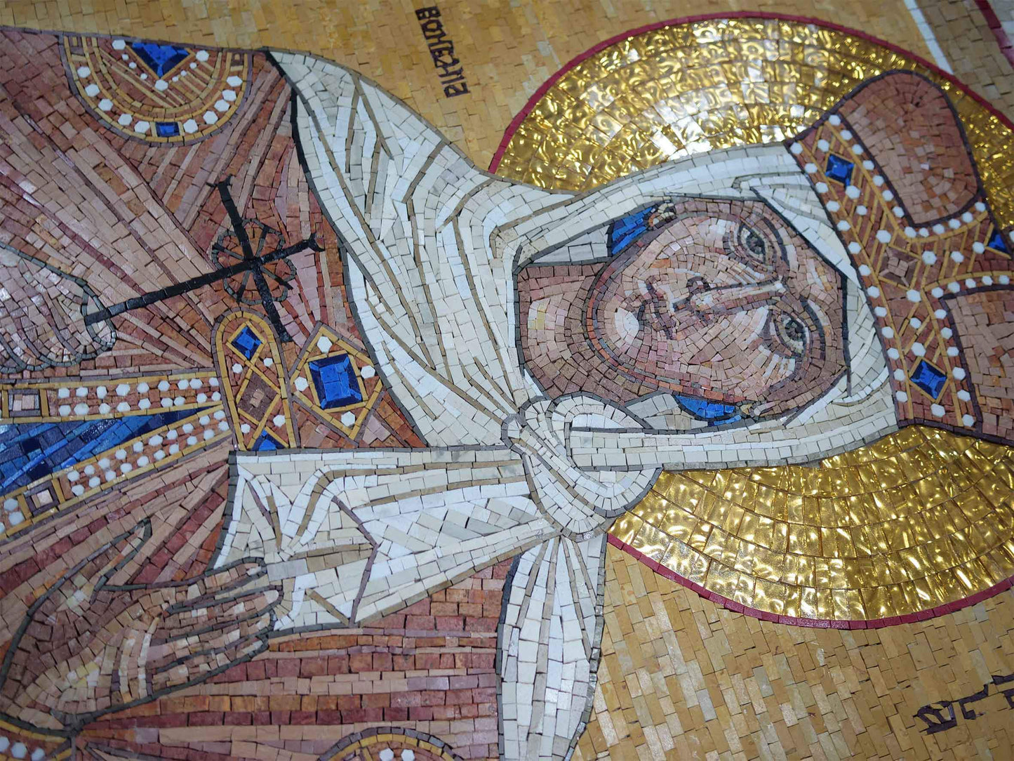 Saint Ludmila - Religious Mosaic Art