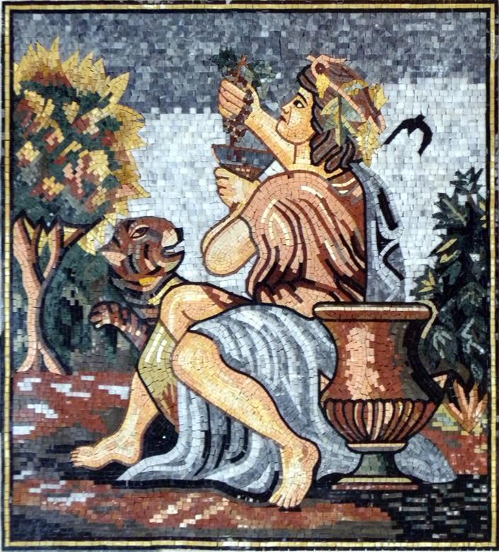 Greek Scene Mosaic
