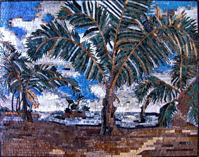 Exotic Scene Stone Mosaic