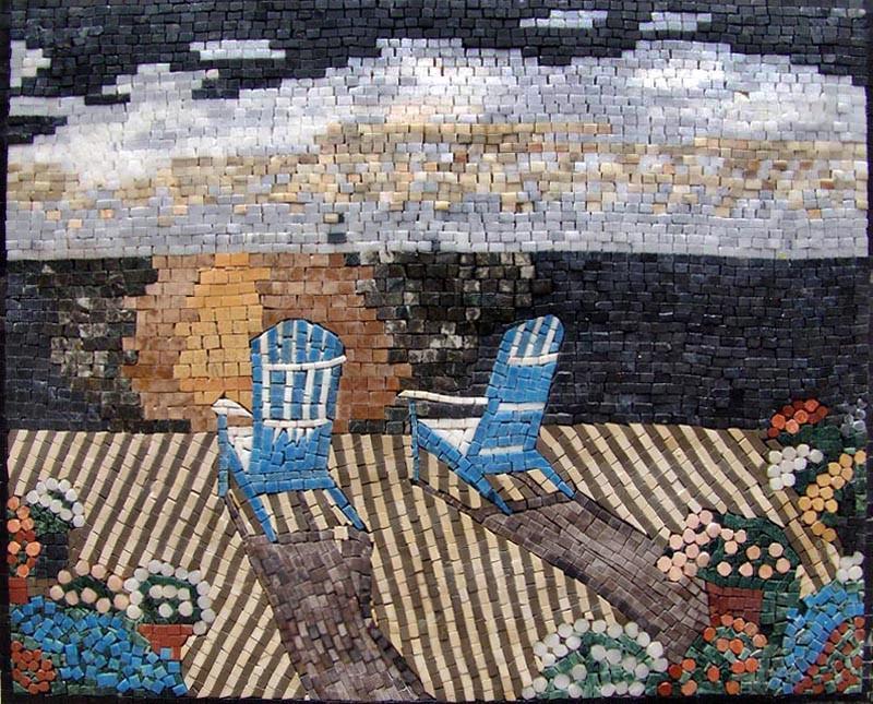 Natural Sea View Marble Mosaic