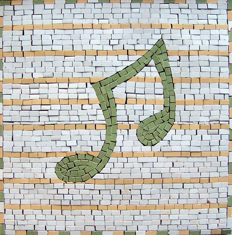Musical Note Mosaic Art