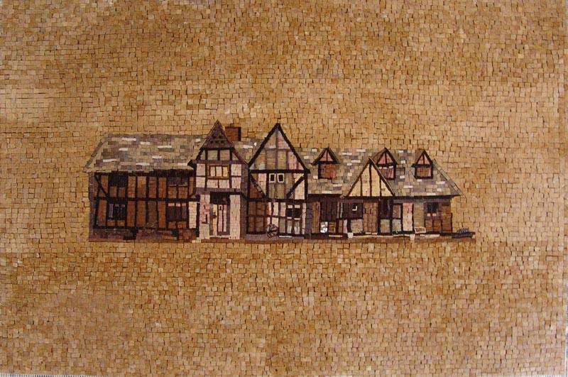 Mosaic Architecture Sketch Art