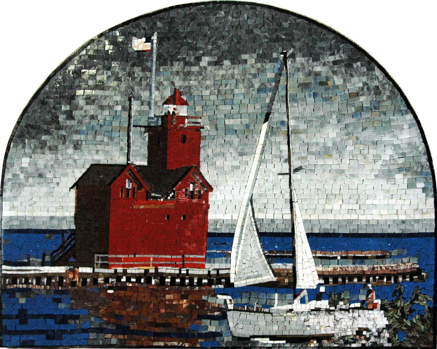 Light House Mosaic Marble