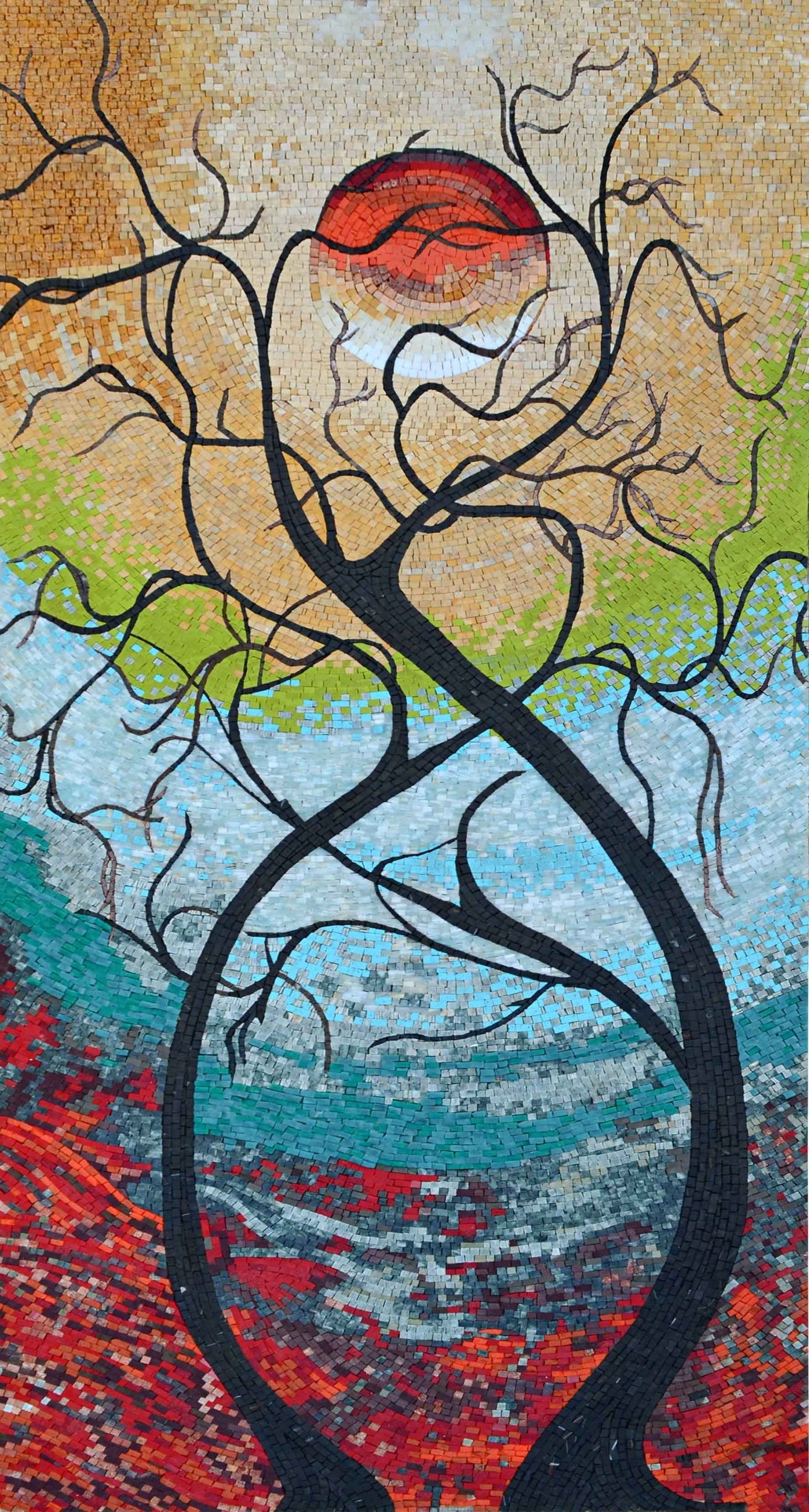 Mosaic Art Reproduction - Twisting Love