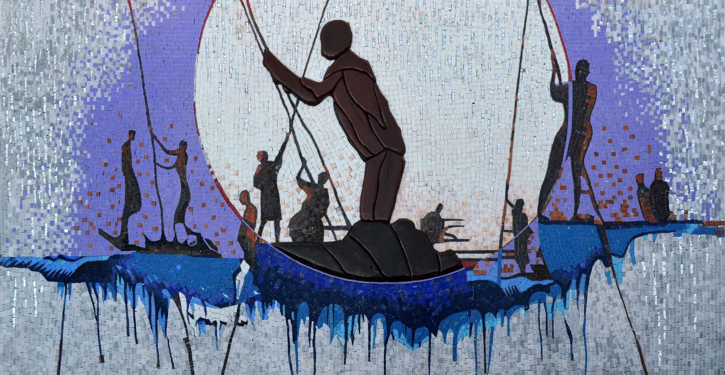 Mosaic Reproduction - Man overboard