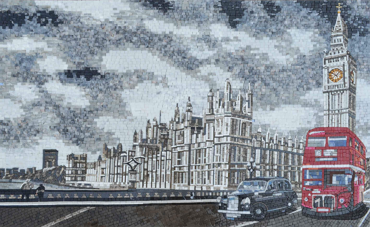 Mosaic Wall Art - Streets of London