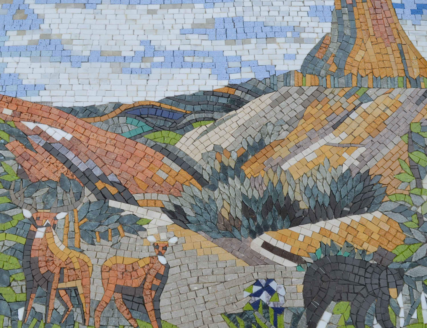 A Valley in Nature - Mosaic Art