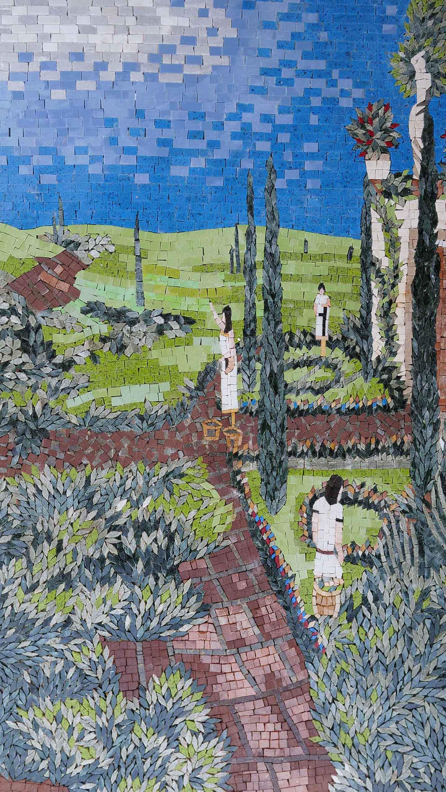 Garden Scenery - Mosaic Art