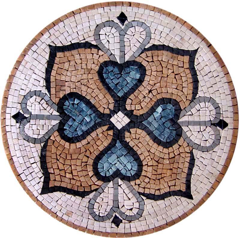 4Petals Flower Geometric Medallion Mosaic