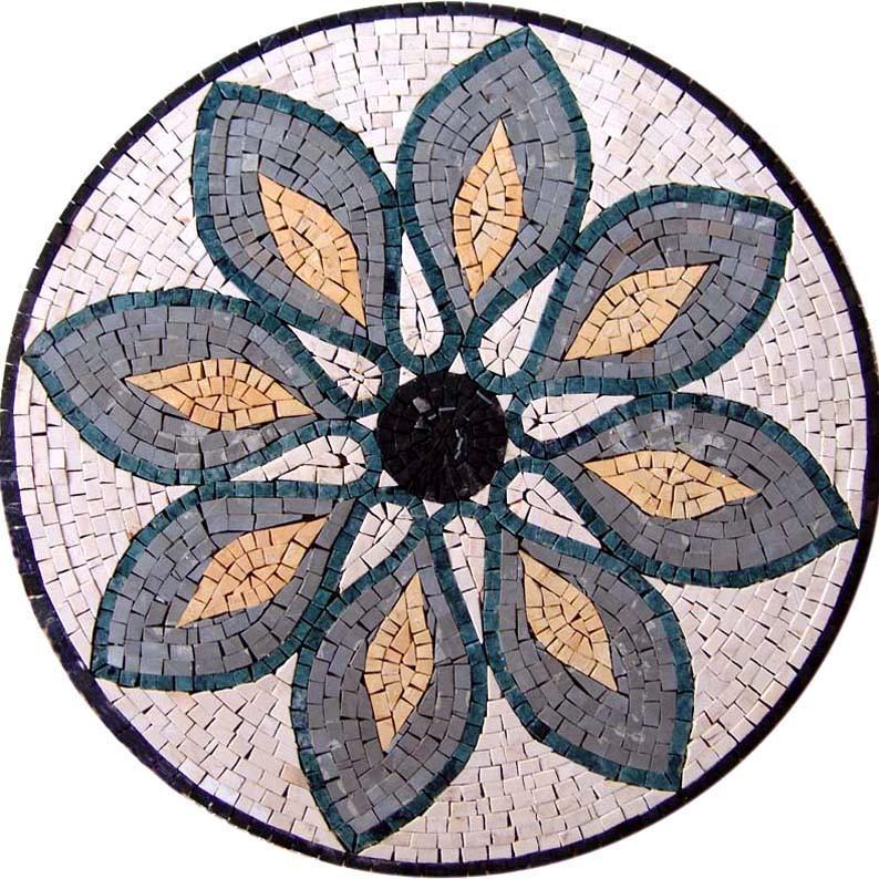 Mosaic Flower Medallion - Valeria