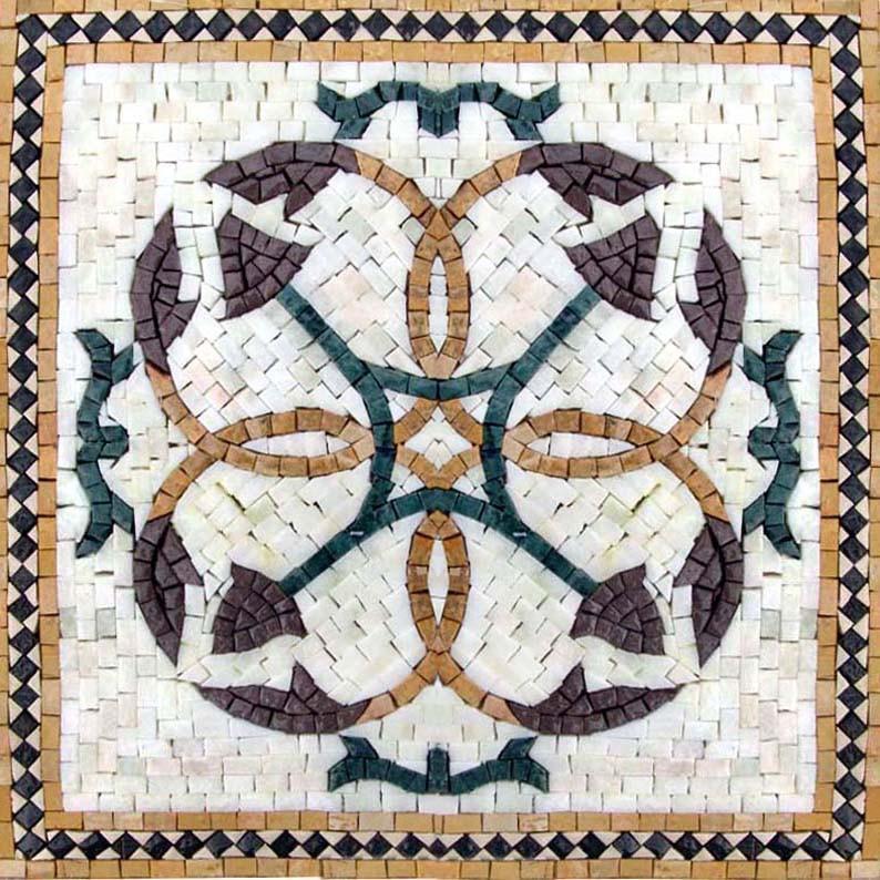 Green and Gold Mosaic Square - Masarrah